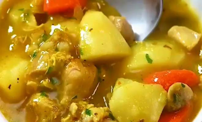 Куриное овощное рагу с картошкой рецепт