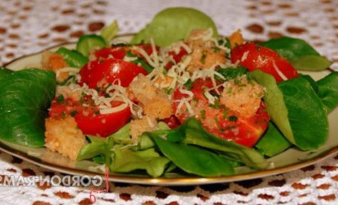Салат из помидоров черри и хлеба Гордона Рамзи рецепт