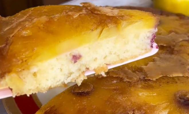 Перевернутый пирог Тарт Татен с ананасами в духовке рецепт