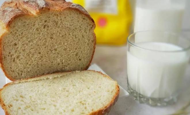 Пшеничный дрожжевой хлеб с мягким мякишем и хрустящей корочкой рецепт