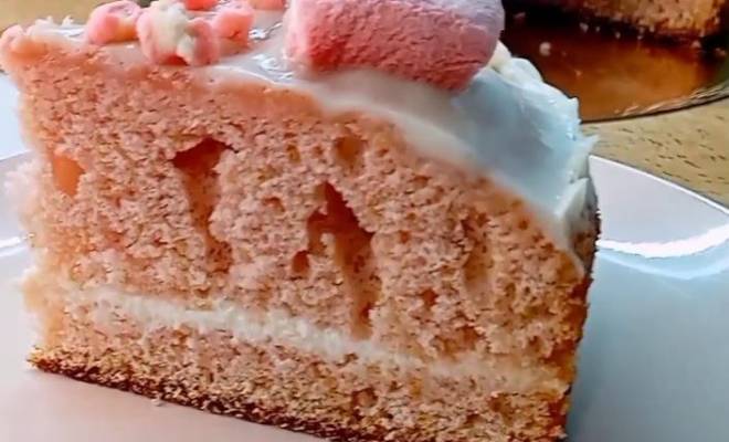 Торт Кисельные берега со сметаной и киселем рецепт