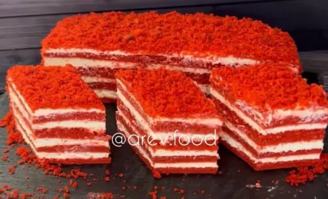 Торт Красный Бархат домашний рецепт