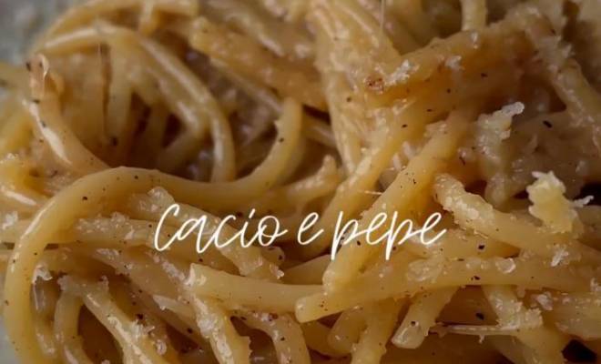 Спагетти паста Качо Э Пепе рецепт