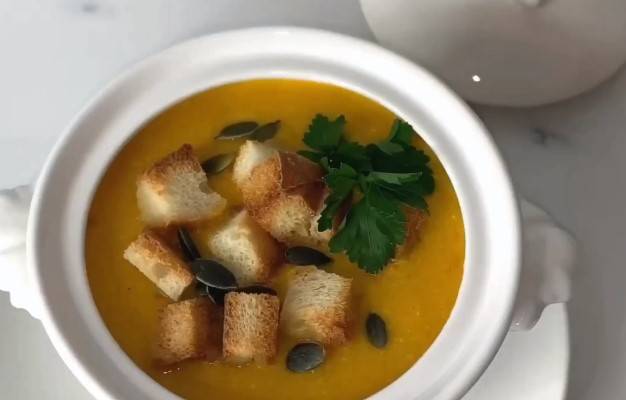 Вкусный суп пюре из тыквы со сливками рецепт