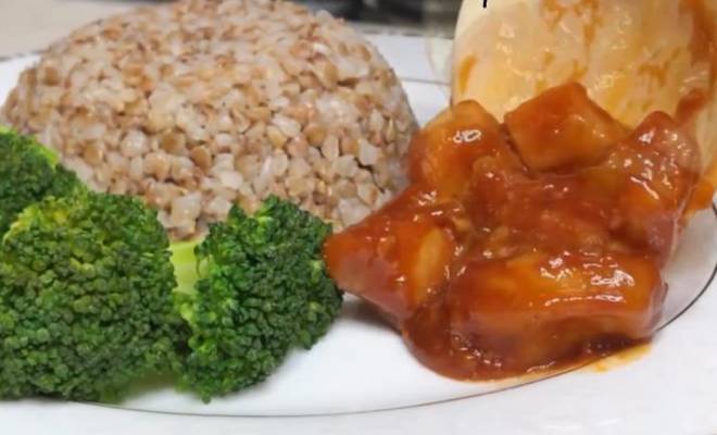 Курица в кисло-сладком соусе по китайски с томатной пастой и соевым соусом рецепт
