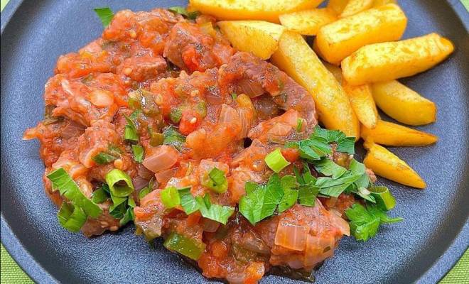 Тавадури грузинское тушеное мясо говядины с помидорами рецепт