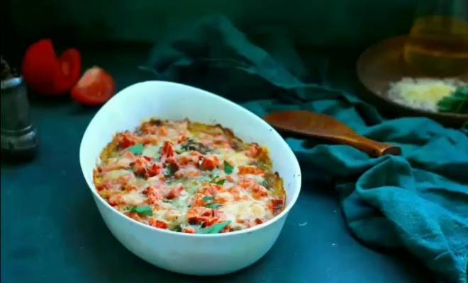Печень индейки с луком, помидорами и сыром по-милански рецепт