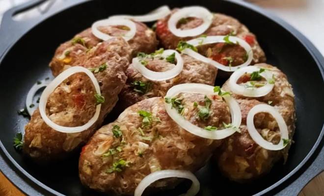 Мясные котлеты люля кебаб на сковороде рецепт