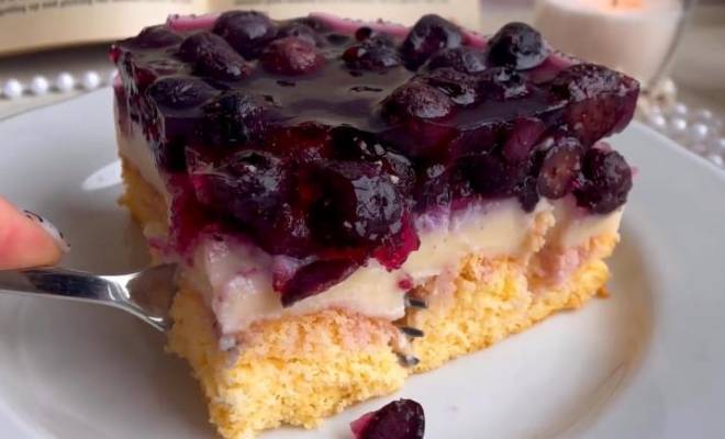 Тирольский торт с заварным кремом и ягодным слоем рецепт