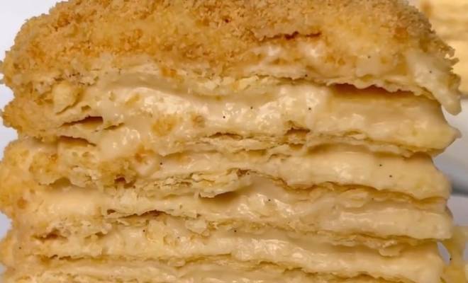 Торт Наполеон слоеный с заварным кремом рецепт