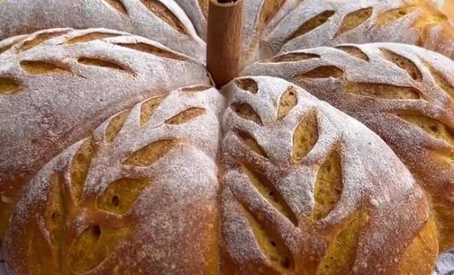 Сдобный хлеб с тыквенным пюре рецепт