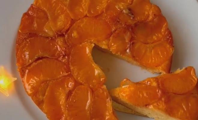 Вкусный мандариновый пирог из свежих мандаринов в духовке рецепт