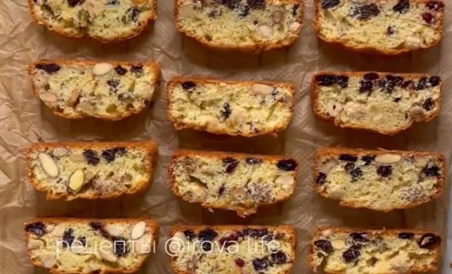 Печенье Бискотти с сухофруктами и орехами рецепт