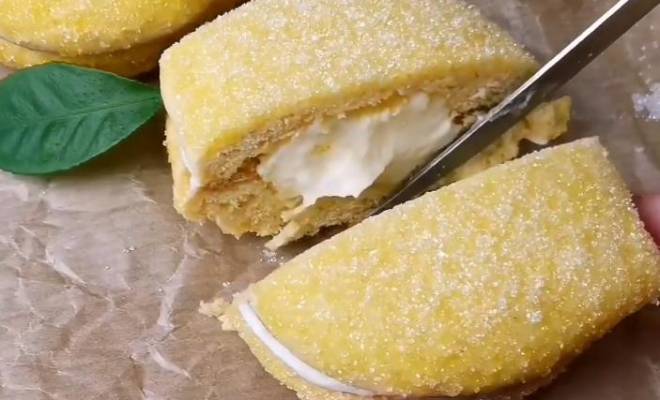 Творожное печенье Лимончики с кремом рецепт