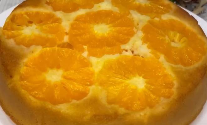 Мандариновый пирог из свежих мандаринов рецепт