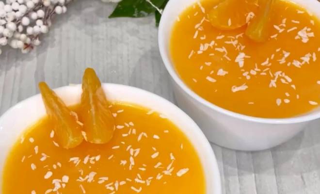 Творожно мандариновый десерт с желатином рецепт