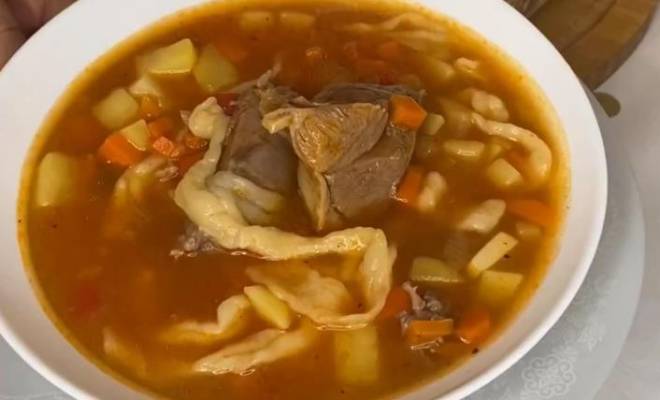 Суп лапша с бараниной рецепт