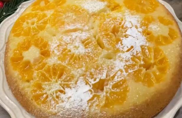 Мандариновый пирог из свежих мандаринов целых в духовке рецепт