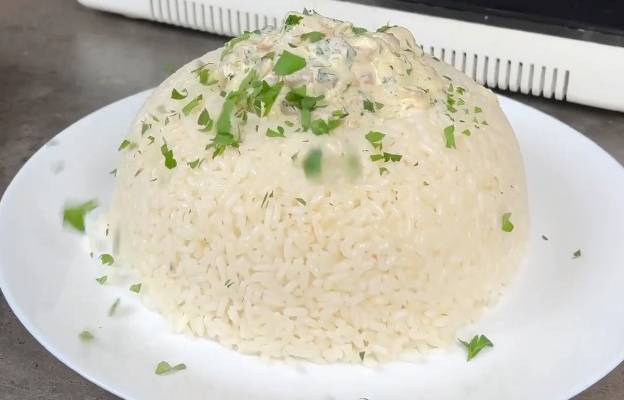 Рис с курицей в сметанном соусе рецепт