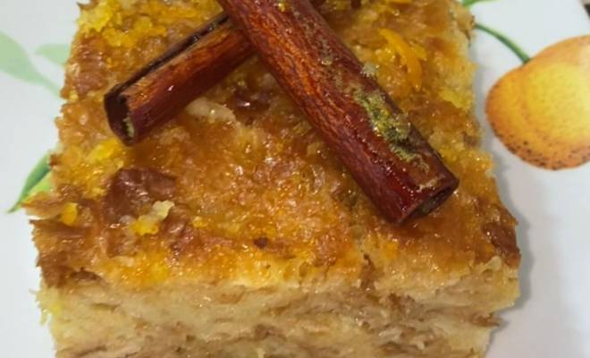 Греческий апельсиновый пирог в духовке рецепт