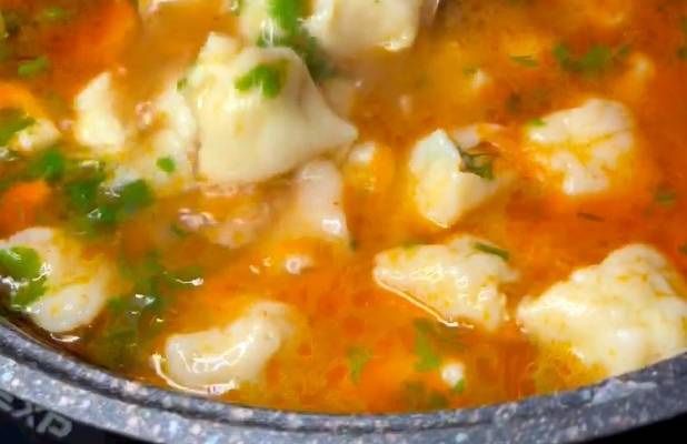 Суп с пельменями с томатной пастой рецепт