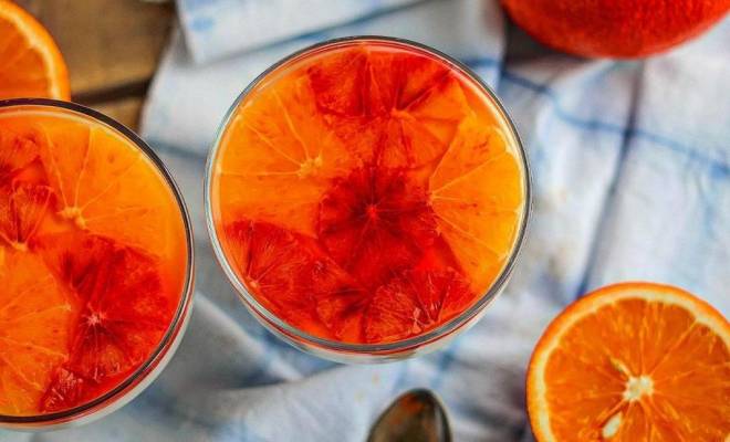 Панна котта с апельсинами красными на Новый Год рецепт