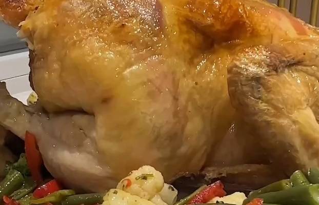 Курица запеченная на соли в духовке рецепт