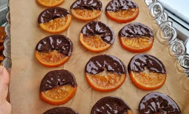 Карамелизированные апельсины в шоколаде рецепт