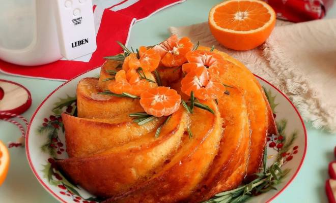 Рождественский апельсиновый кекс в духовке рецепт