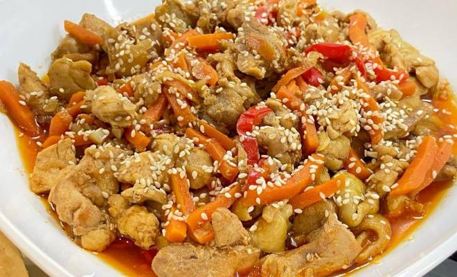 Курица по азиатски с овощами рецепт
