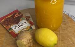 Полезная смесь имбиря, меда, лимона и корицей
