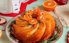 Рождественский апельсиновый кекс в духовке