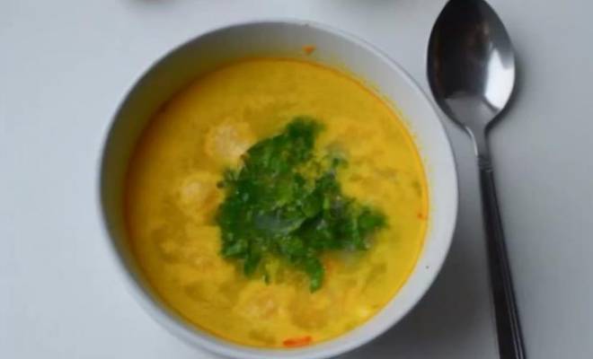 Сырный суп с сырными шариками рецепт