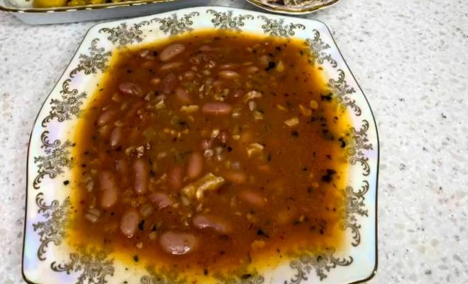Армянский суп Коркотапур с красной фасолью рецепт