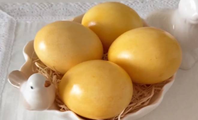 Чем покрасить яйца в желтый цвет на пасху - куркумой рецепт