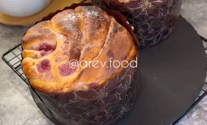 Кулич с заварным кремом рецепт