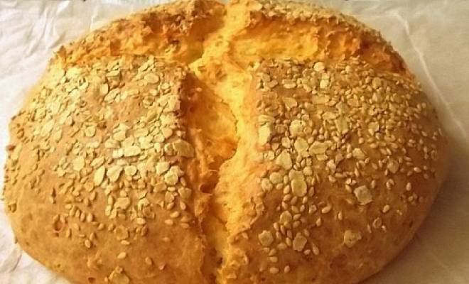 Хлеб бездрожжевой «Творожная паляныця» рецепт