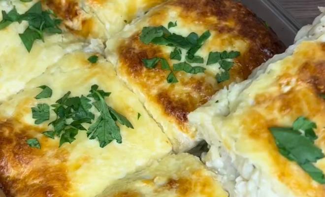 Запеченный лаваш с рыбой и сыром в духовке рецепт