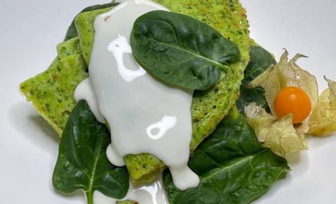 Зелёные блины из шпината рецепт