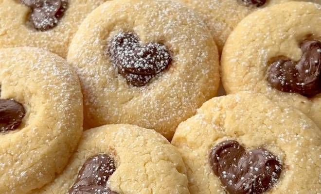 Сливочные кукисы печенья с нутеллой рецепт