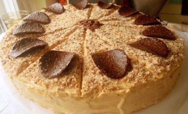 Торт на сметане «Творожная карамель» рецепт