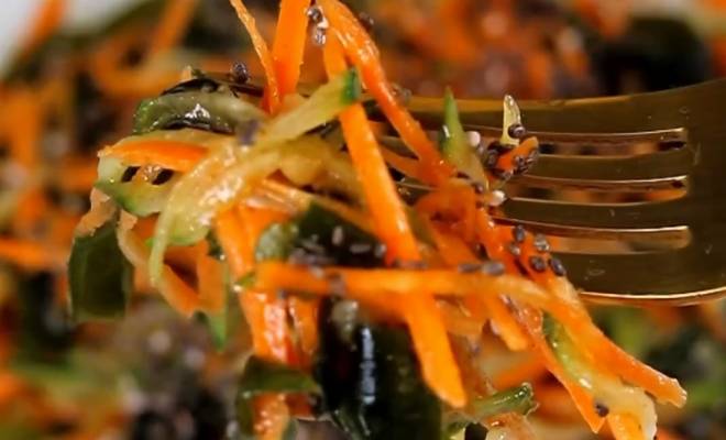 Салат с водорослями хияши вакаме рецепт