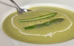 Крем-суп из зелёной спаржи