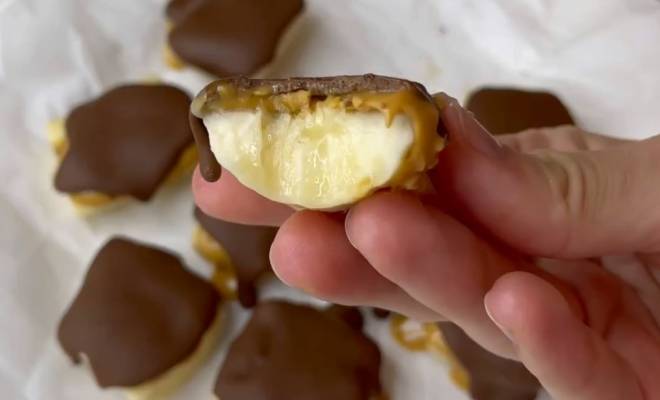Простые конфеты Банан Арахисовая паста Шоколад рецепт