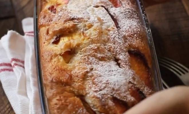 Пирог с карамелизированными нектаринами и маскарпоне рецепт