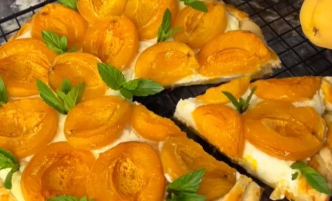 Пирог с творогом и абрикосами рецепт