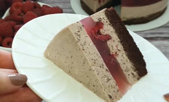 Шоколадно малиновый торт пп рецепт