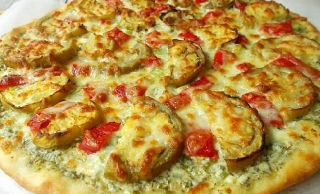 Пицца с соусом ранч и баклажанами «Днепровская» рецепт