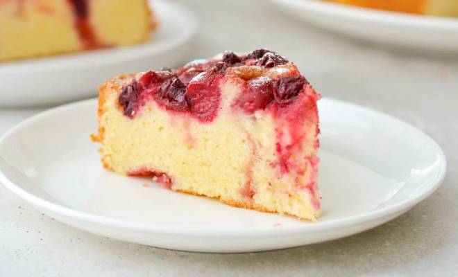 Вишневый-вишневый пирог рецепт