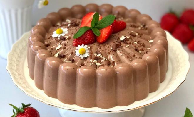 Воздушный десерт из ряженки и какао рецепт